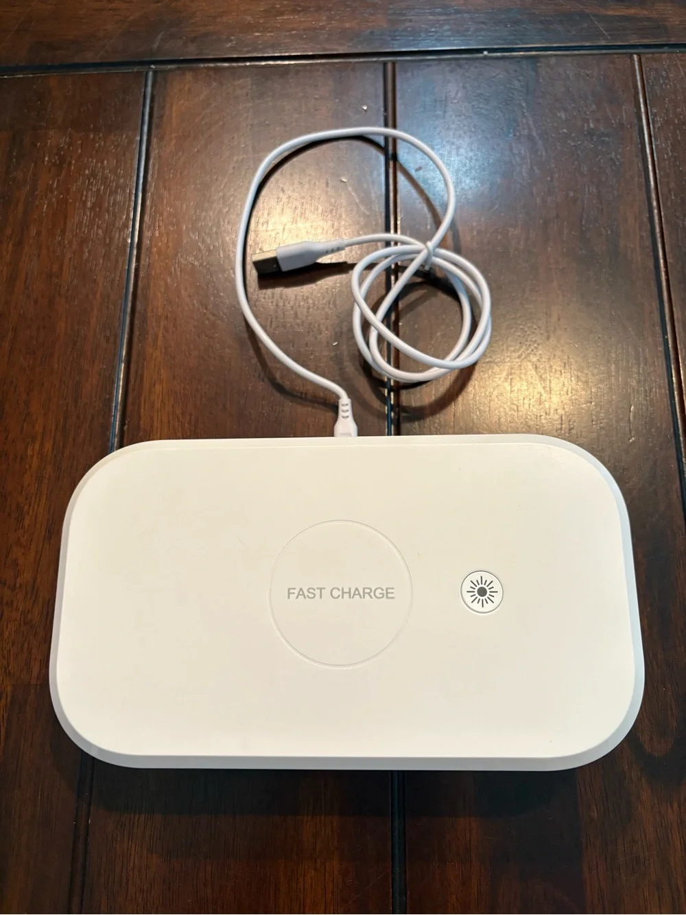 UV Cell Phone Sanitizer Box with a Top Wireless Fast Charger